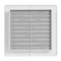 Rama de aerisire Haco, cu plasa, 20x20 cm, alb